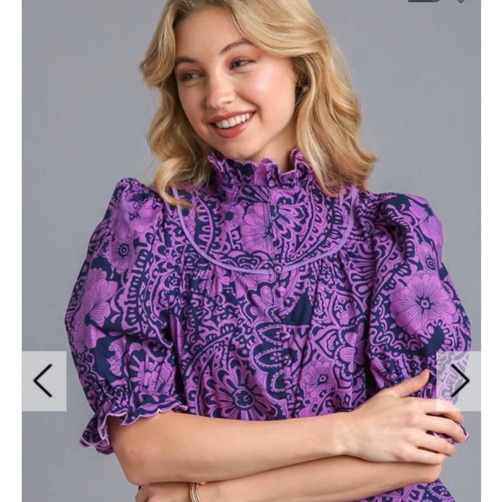Floral Purple Women's Top